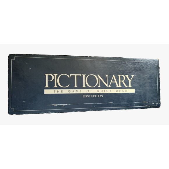 Vintage 1985 Pictionary The Game of Quick Draw 1st Ed REPLACEMENT EMPTY BOX ONLY - Picture 1 of 11